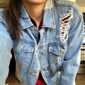 Distressed Denim Jacket